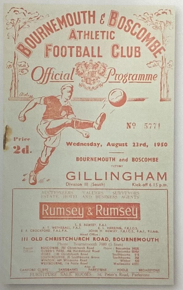 Match programme