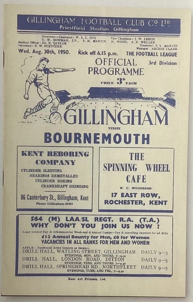 Match programme