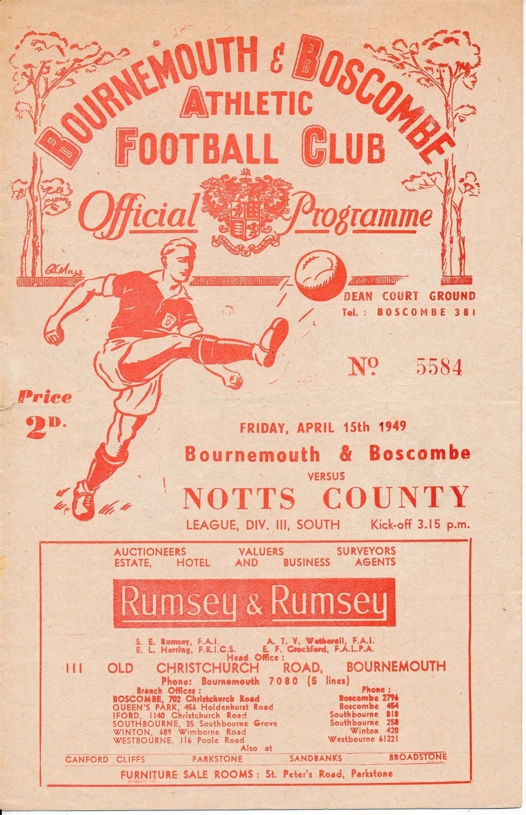 Match programme