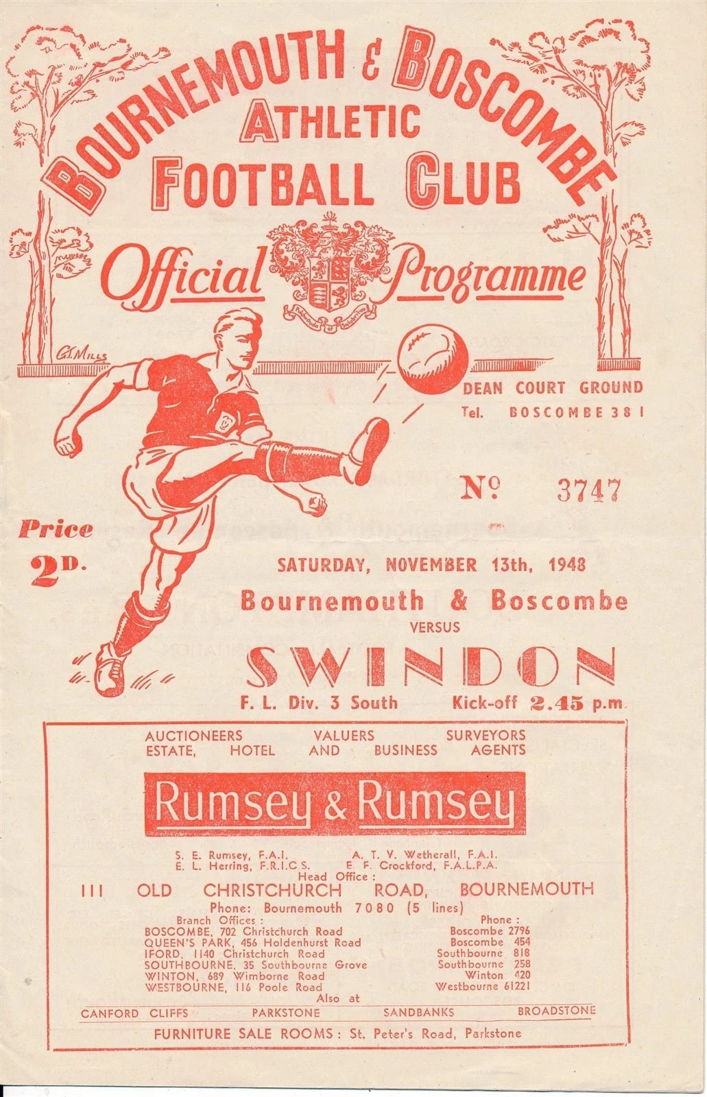 Match programme