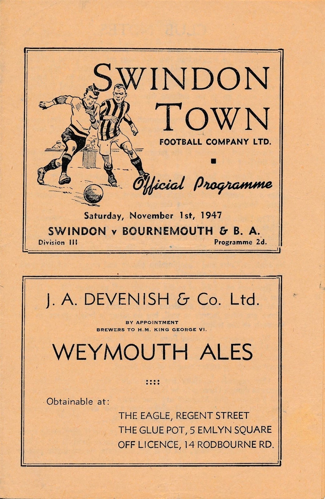 Match programme