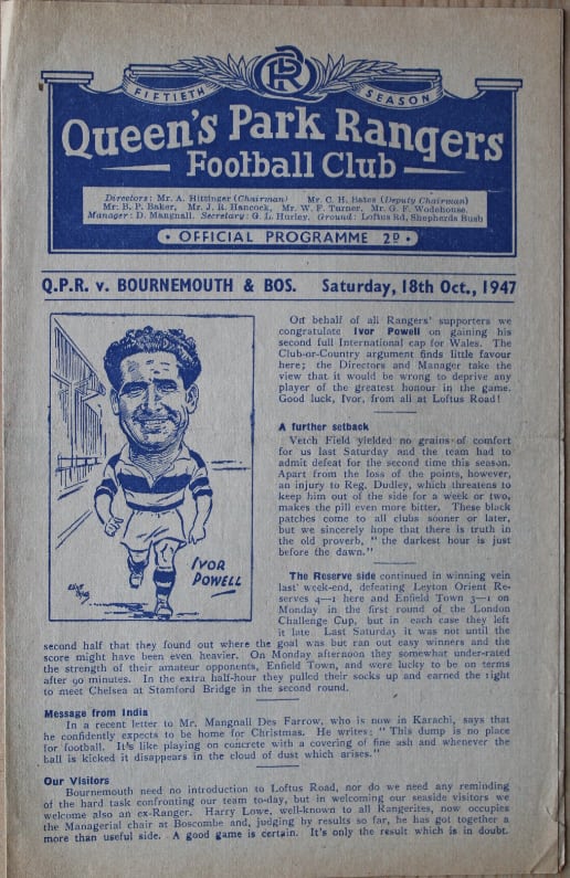 Match programme