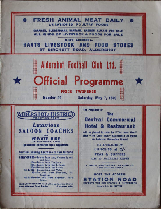 Match programme