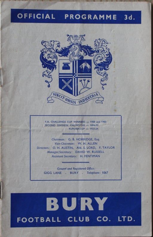 Match programme