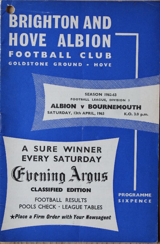 Match programme