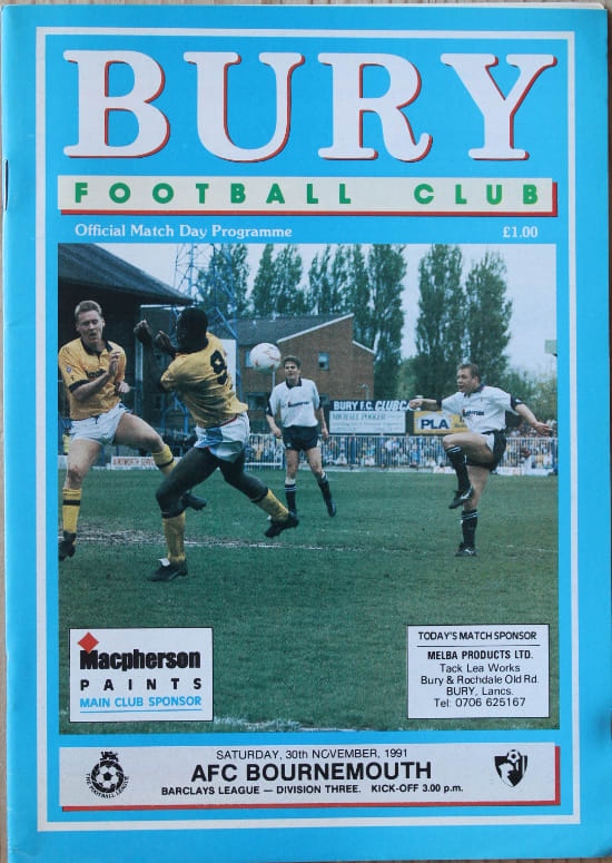 Match programme