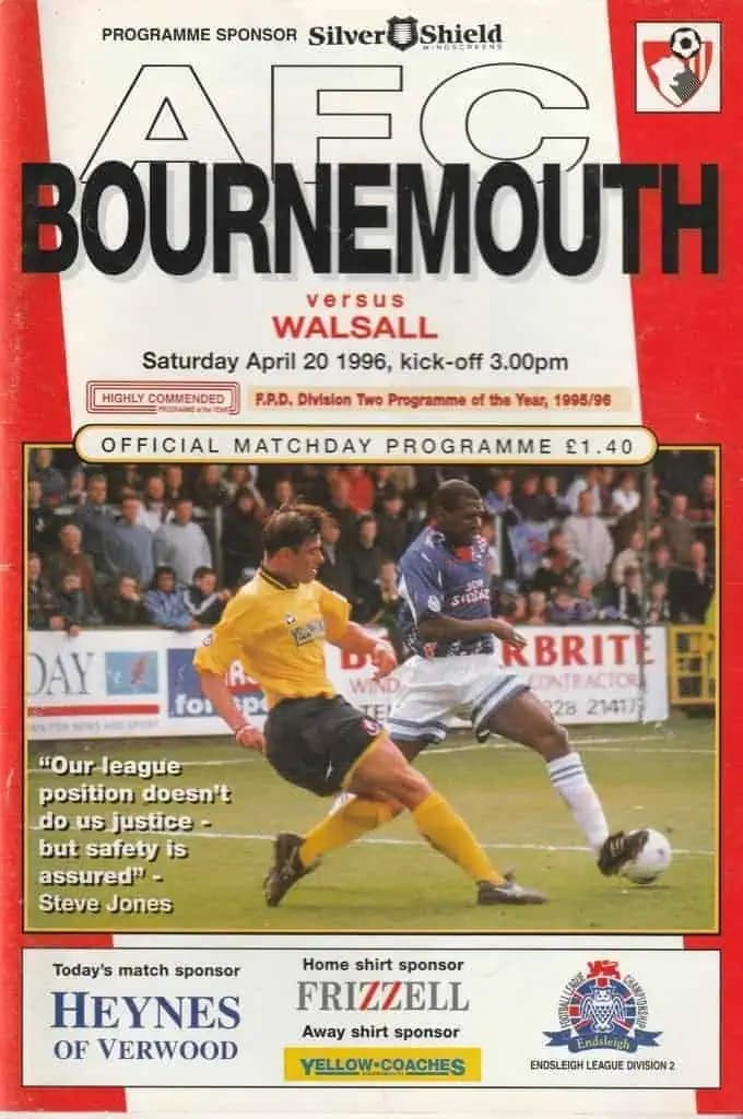 Match programme