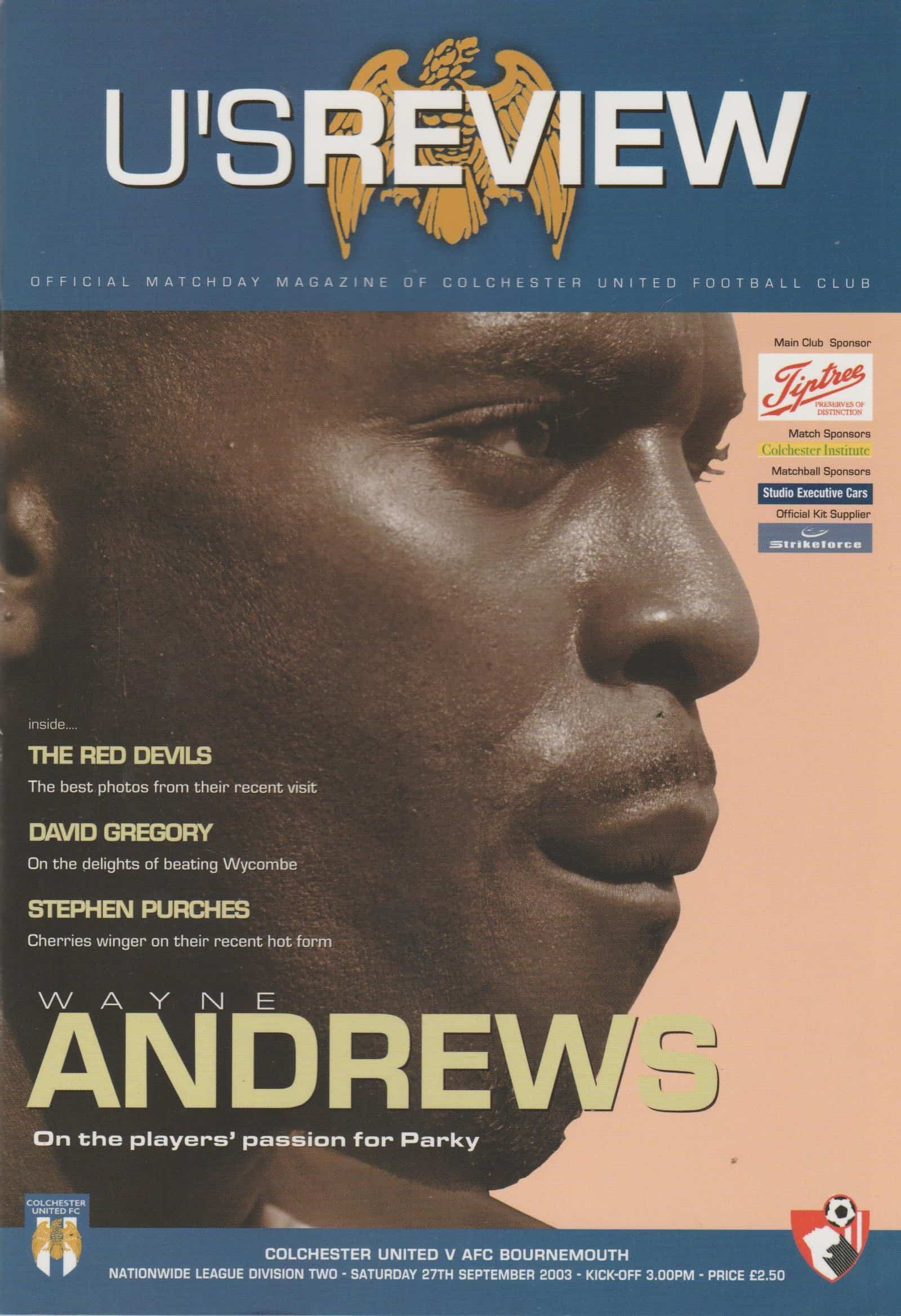 Match programme