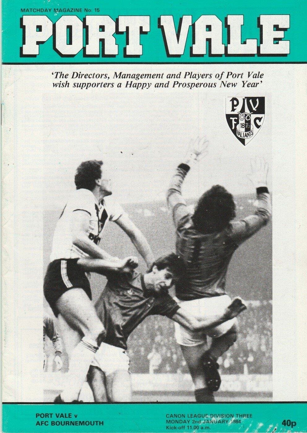 Match programme