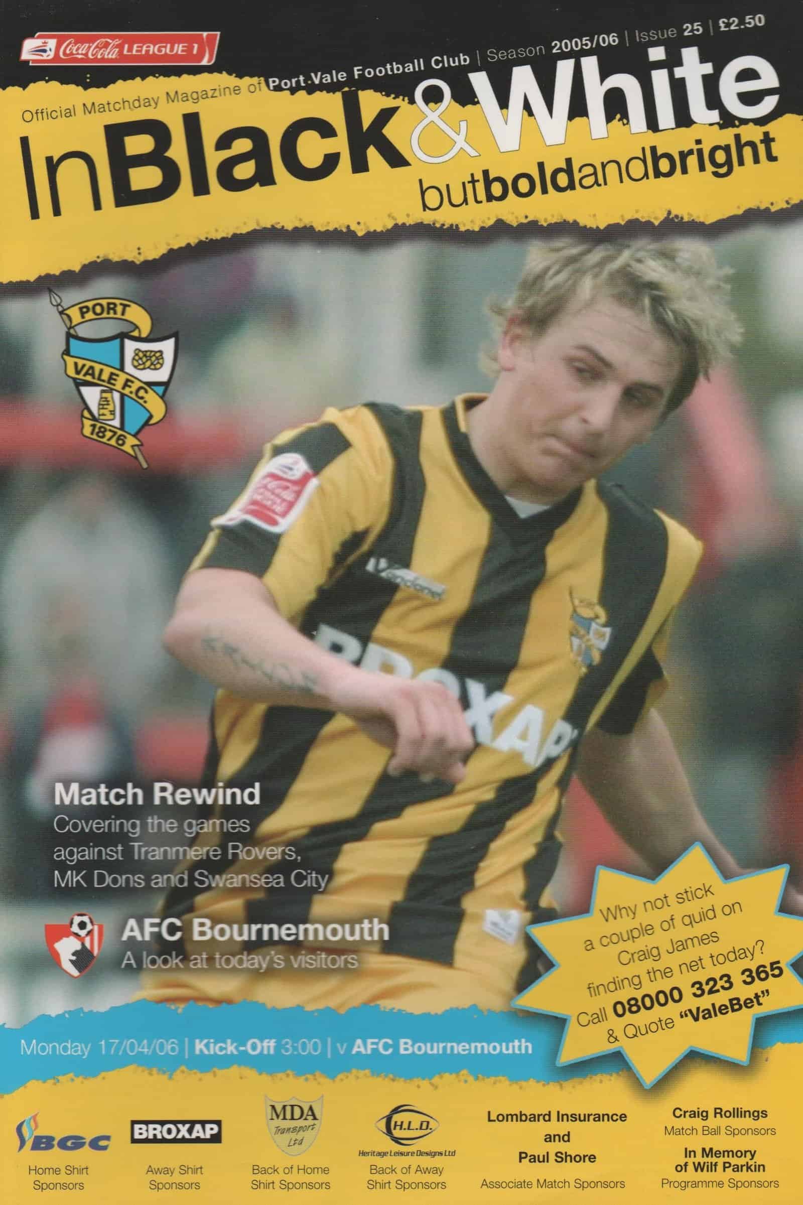 Match programme