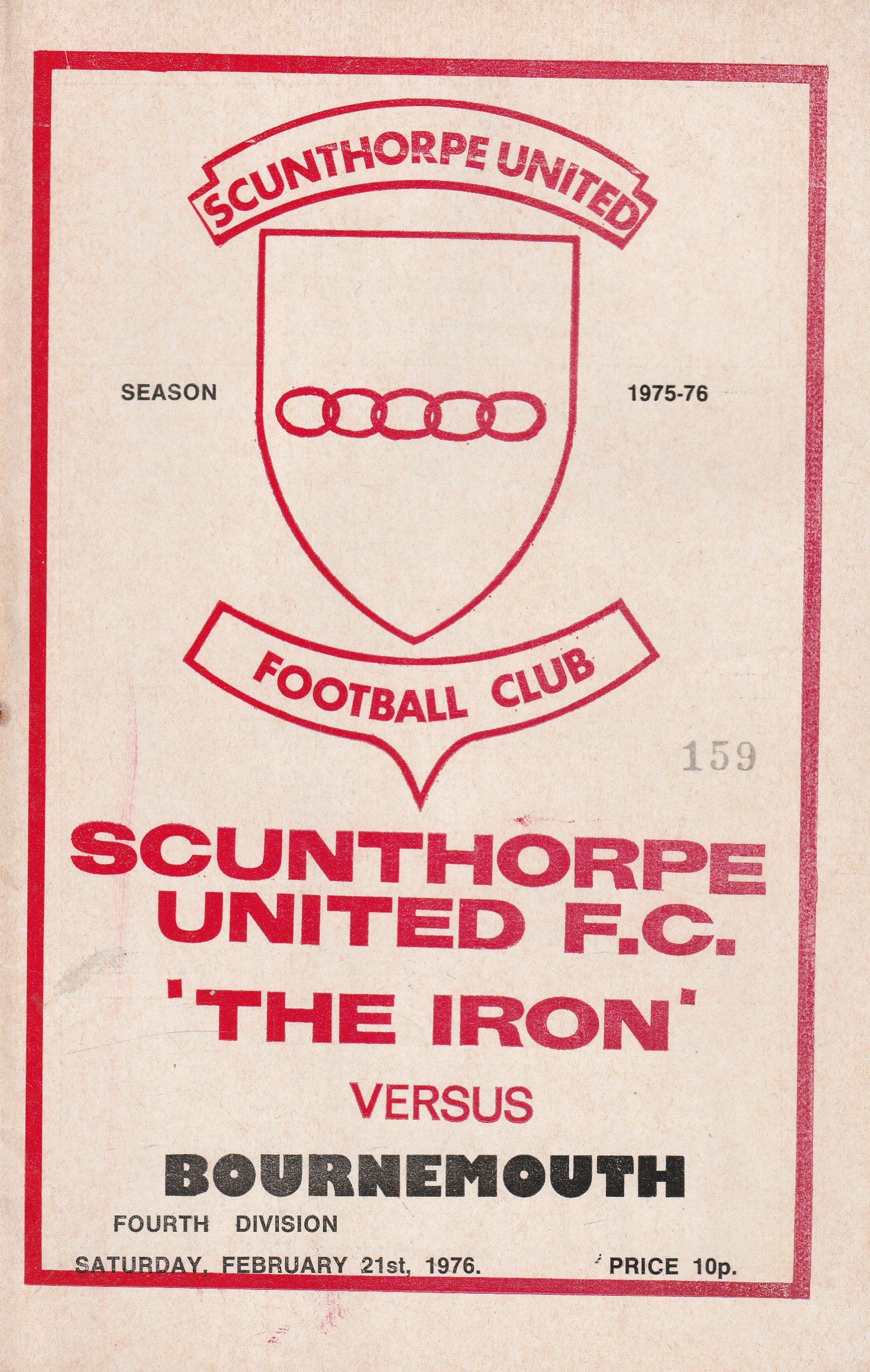 Match programme