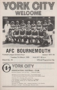Match programme