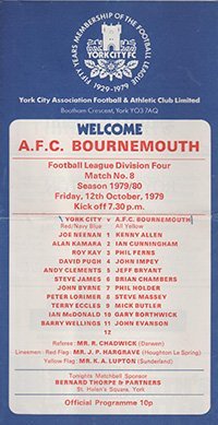 Match programme