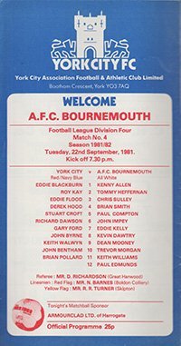 Match programme