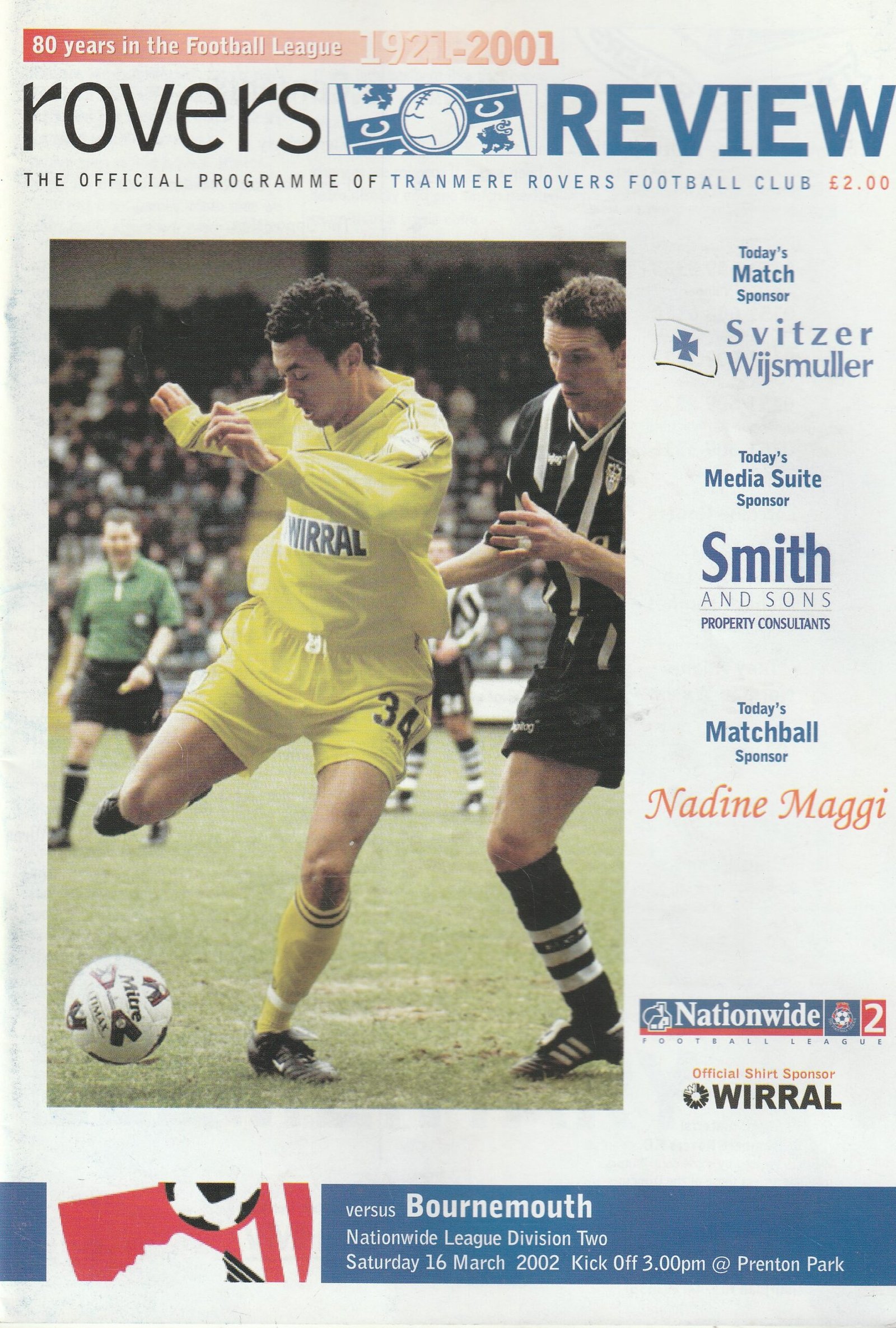 Match programme