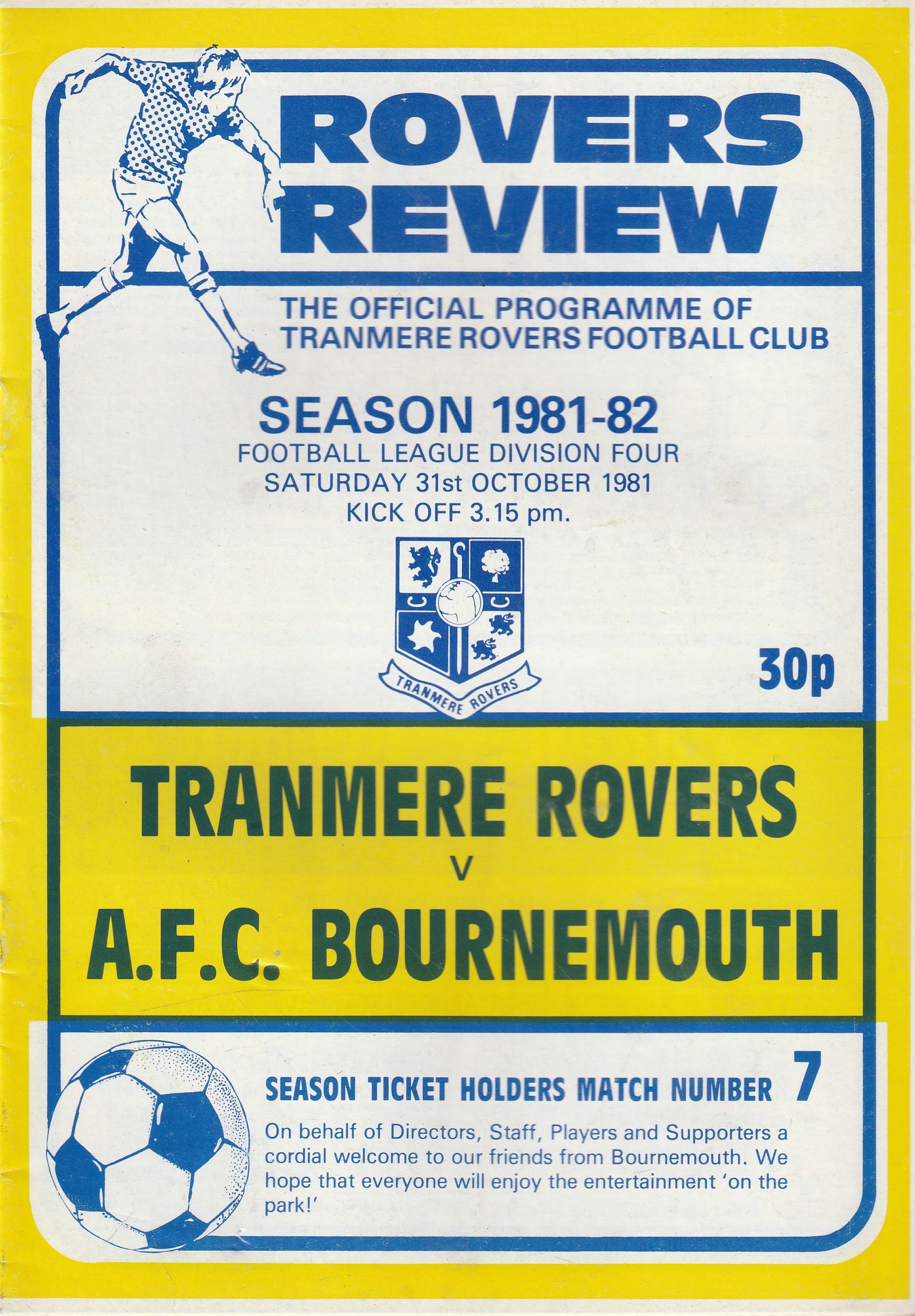 Match programme