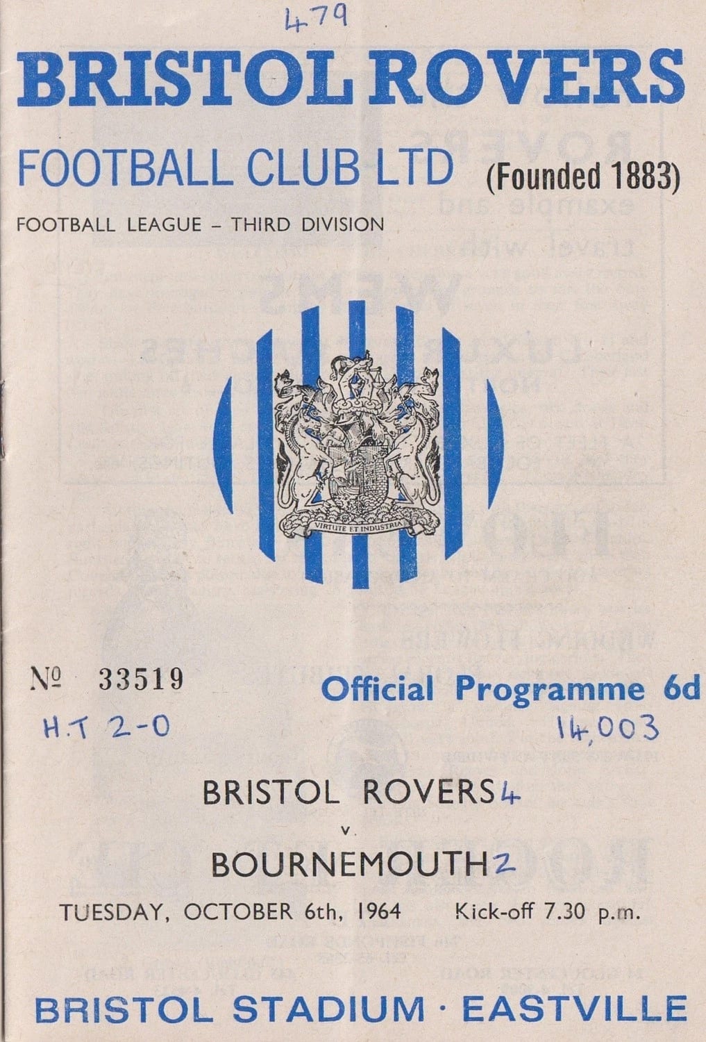 Match programme