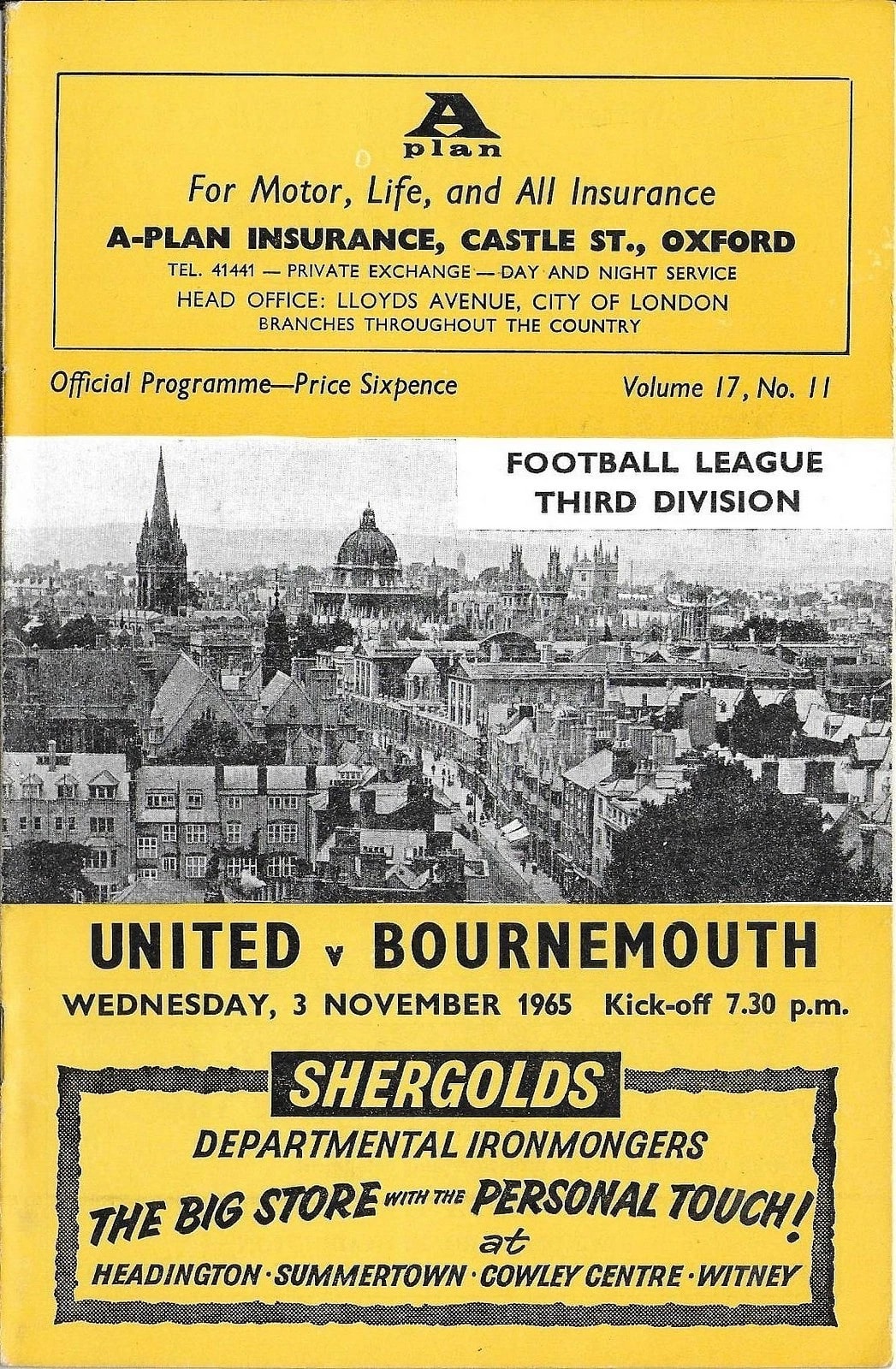 Match programme