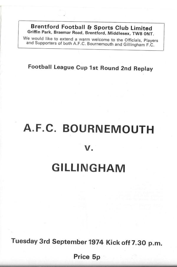 Match programme