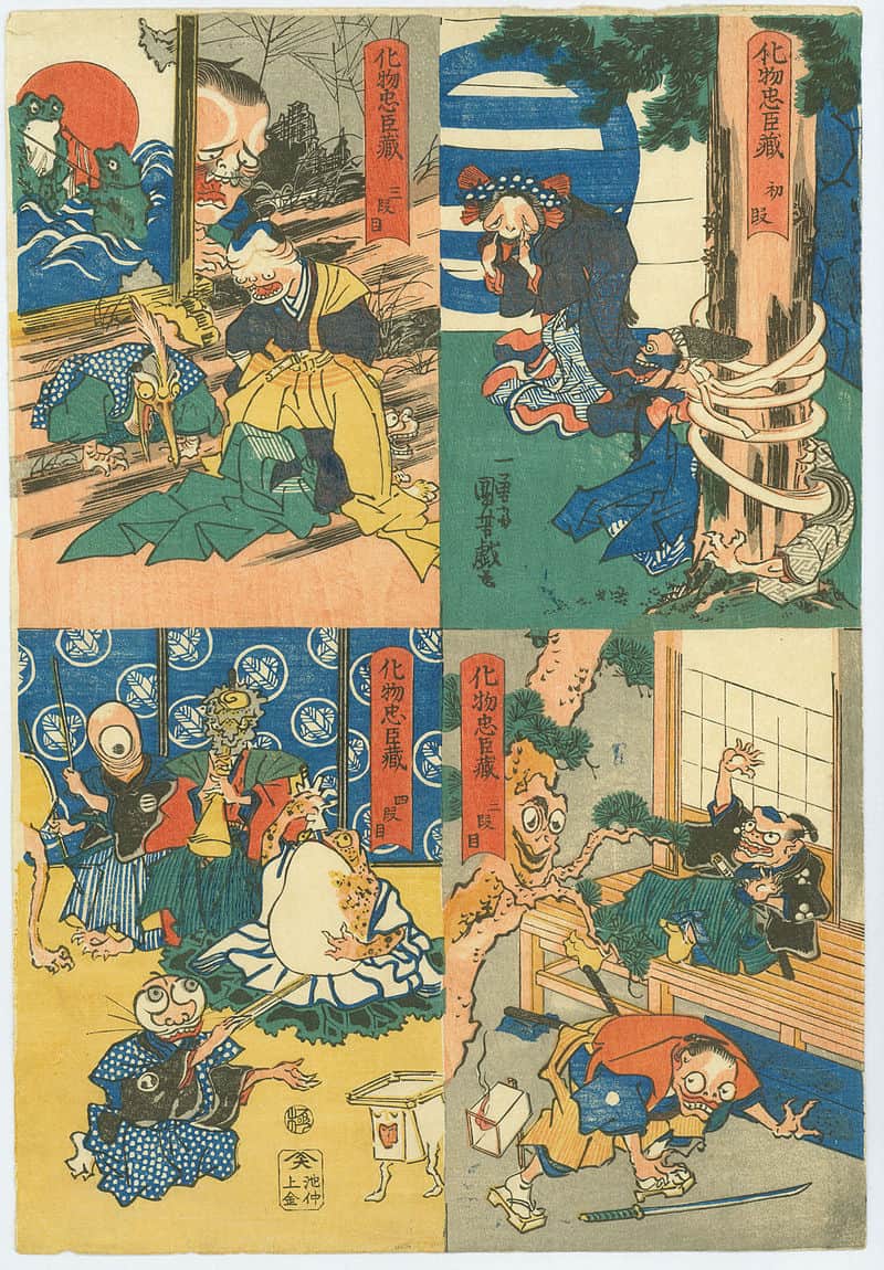 Utagawa Kuniyoshi, The Monster's Chūshingura