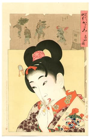Bunsei, by Toyohara Chikanobu, c.1897, bijin-ga