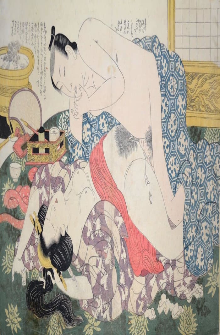 Eizan, Abondment after sake, c. 1815, shunga