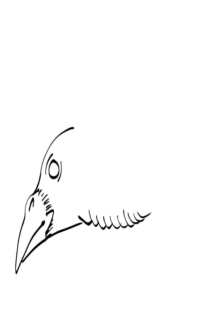 Crow Raven -ukiyo-e BlackandWhite2-(からす) by RedSparkle (11-2019)