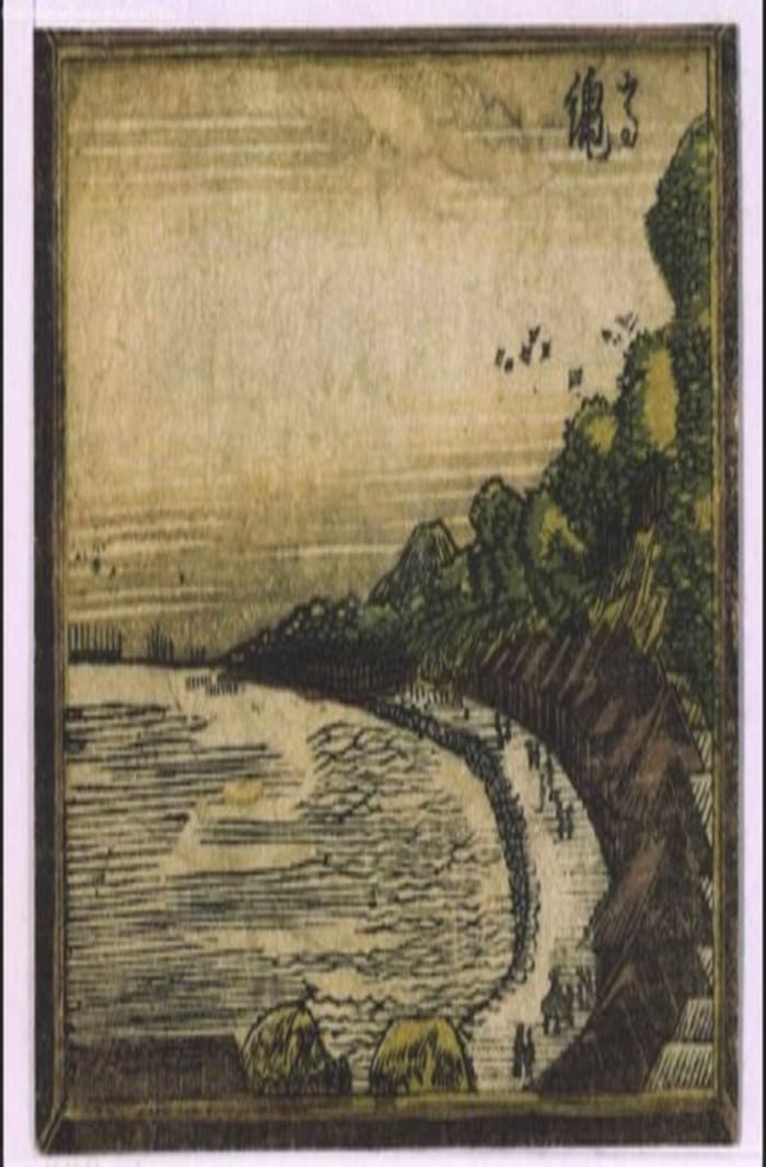 Eight Views of Edo, hokusai, ukiyo-e