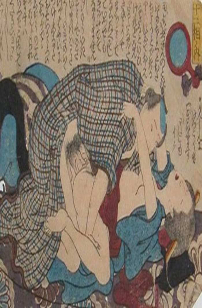 Keisai Eisen, Passion, c.1840, shunga