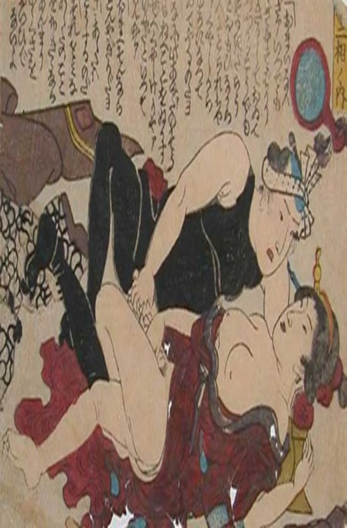 Keisai Eisen, Stop Talking, c.1840, shunga