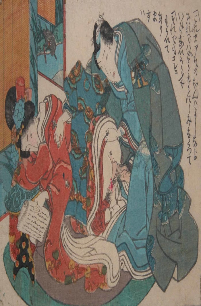 Toyokuni III, The prince and The princess, c.1848, shunga