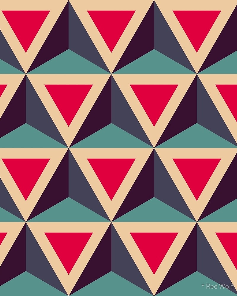 Geometric Pattern: Triangle / Red Wolf - External Brain