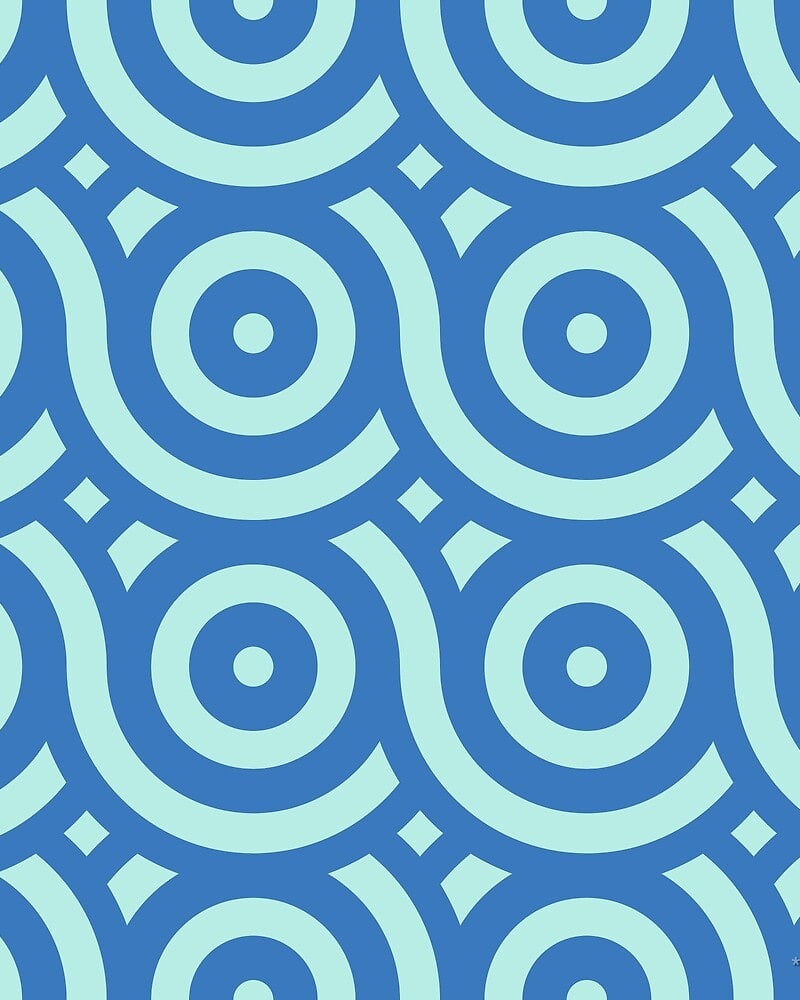 Geometric Pattern: Loop: Moderna / Red Wolf