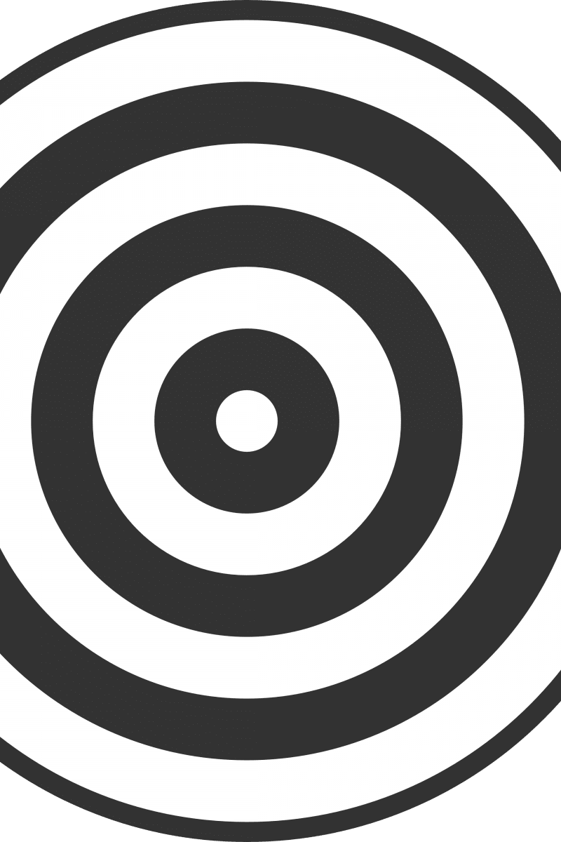 Geometric Pattern: Rondel: White Grey / Red Wolf