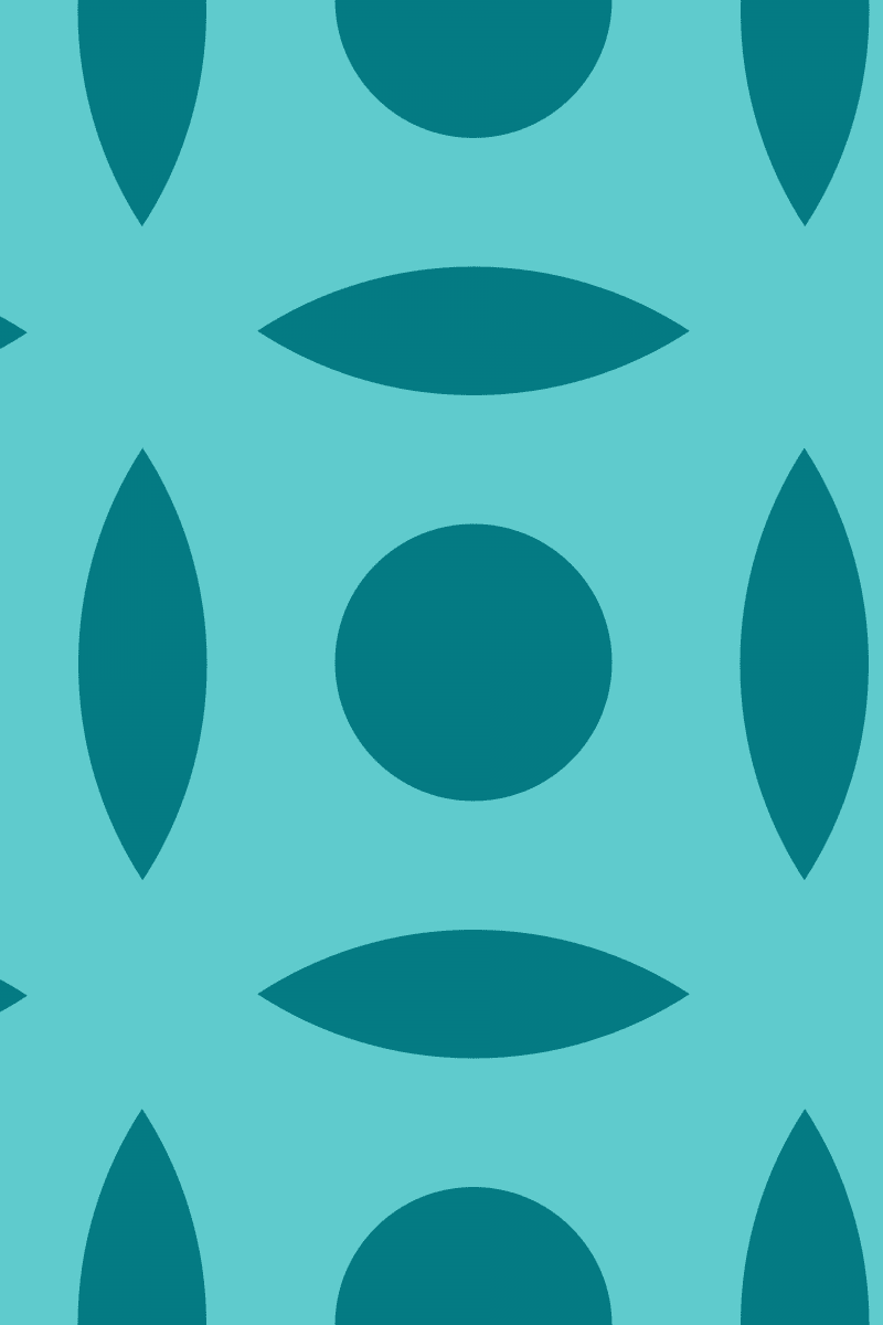 Geometric Pattern: Intersect Circle: Brunch / Red Wolf