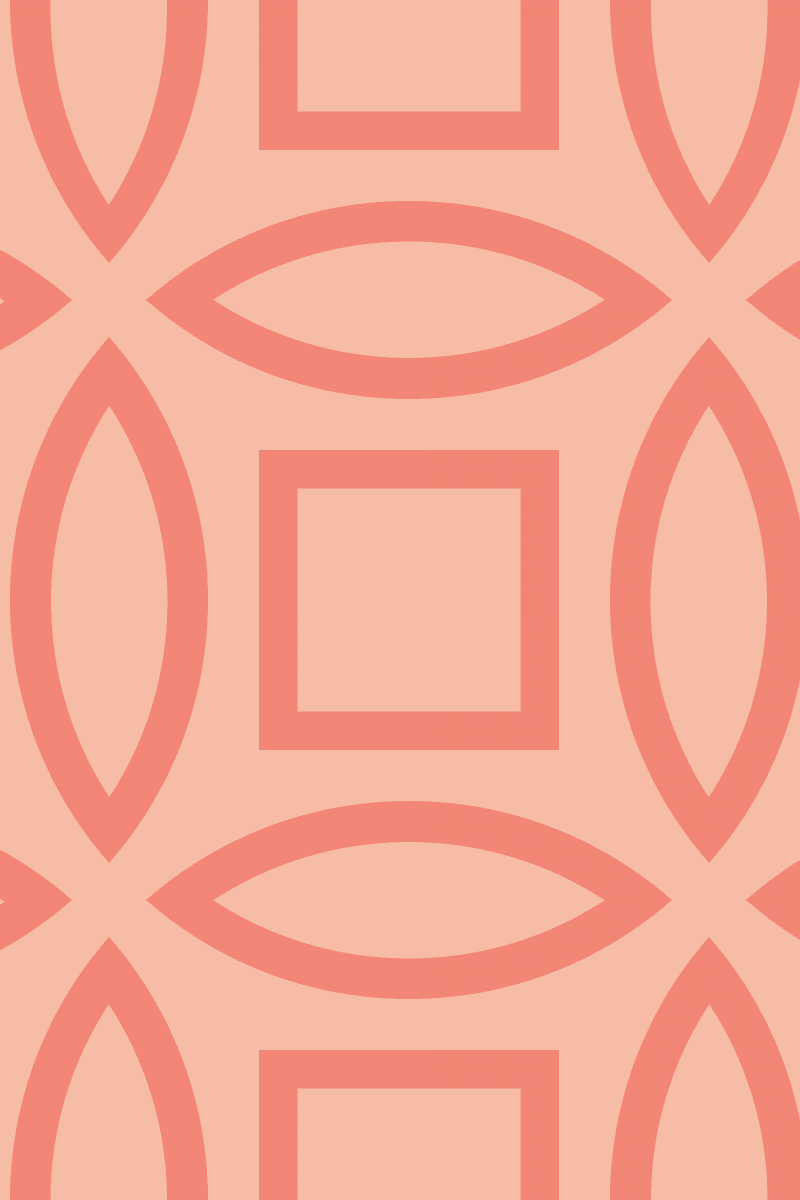 Geometric Pattern: Intersect Outline: Brunch / Red Wolf