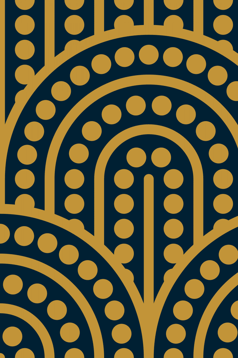 Geometric Pattern: Arch Dot: Duo / Red Wolf