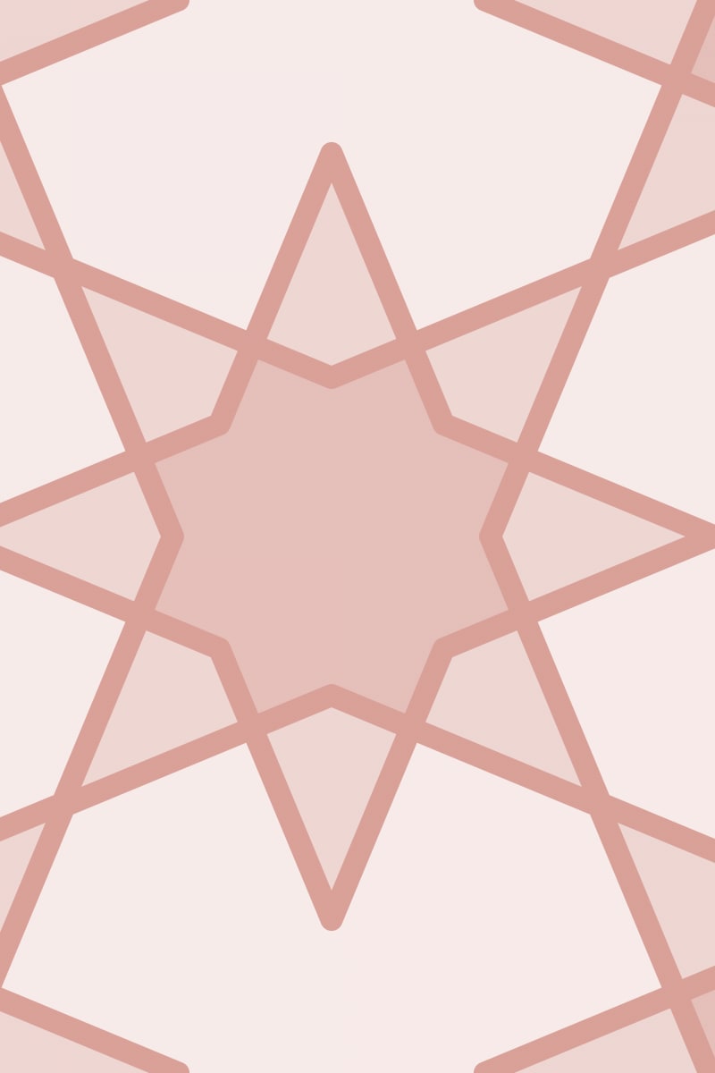 Geometric Pattern: Octagram: Layer / Red Wolf