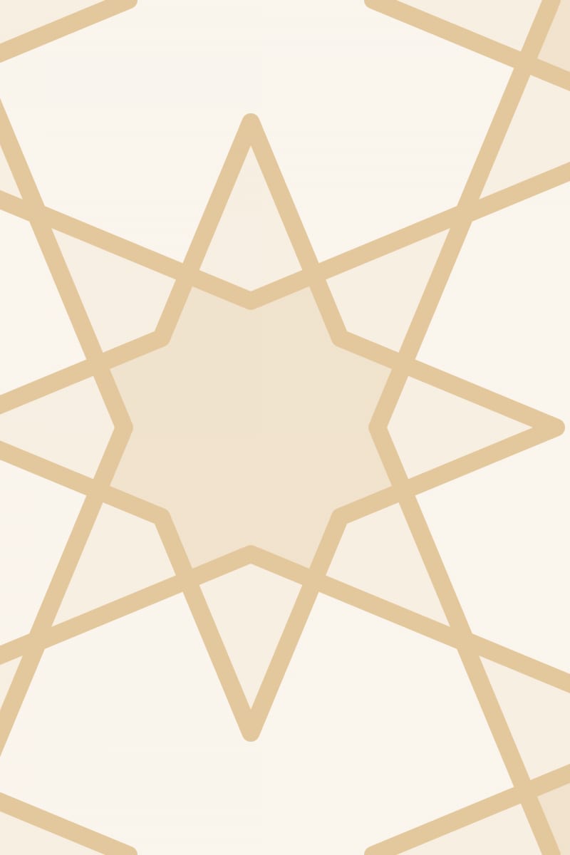 Geometric Pattern: Octagram: Layer / Red Wolf