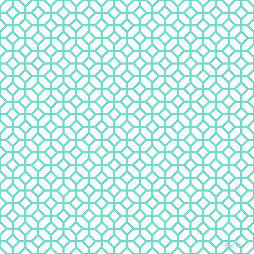 Geometric Pattern: Octagon / Red Wolf