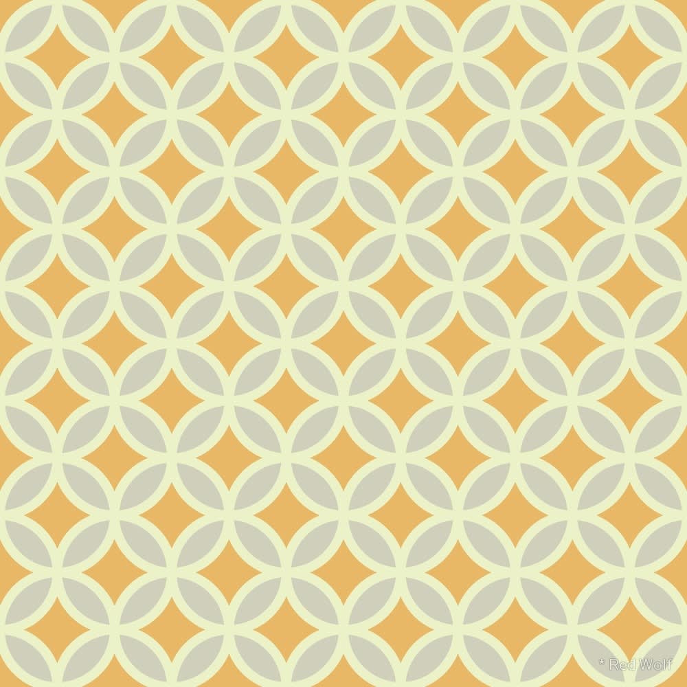 Geometric Pattern: Circle / Red Wolf