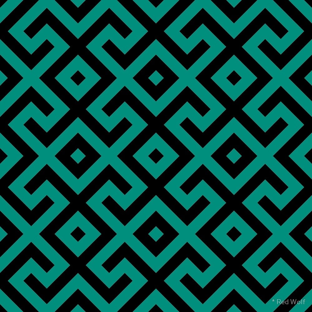 Geometric Pattern: Spider / Red Wolf