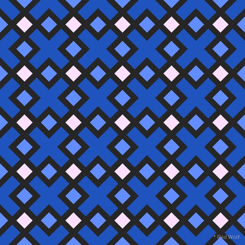 Geometric Pattern: Weave / Red Wolf