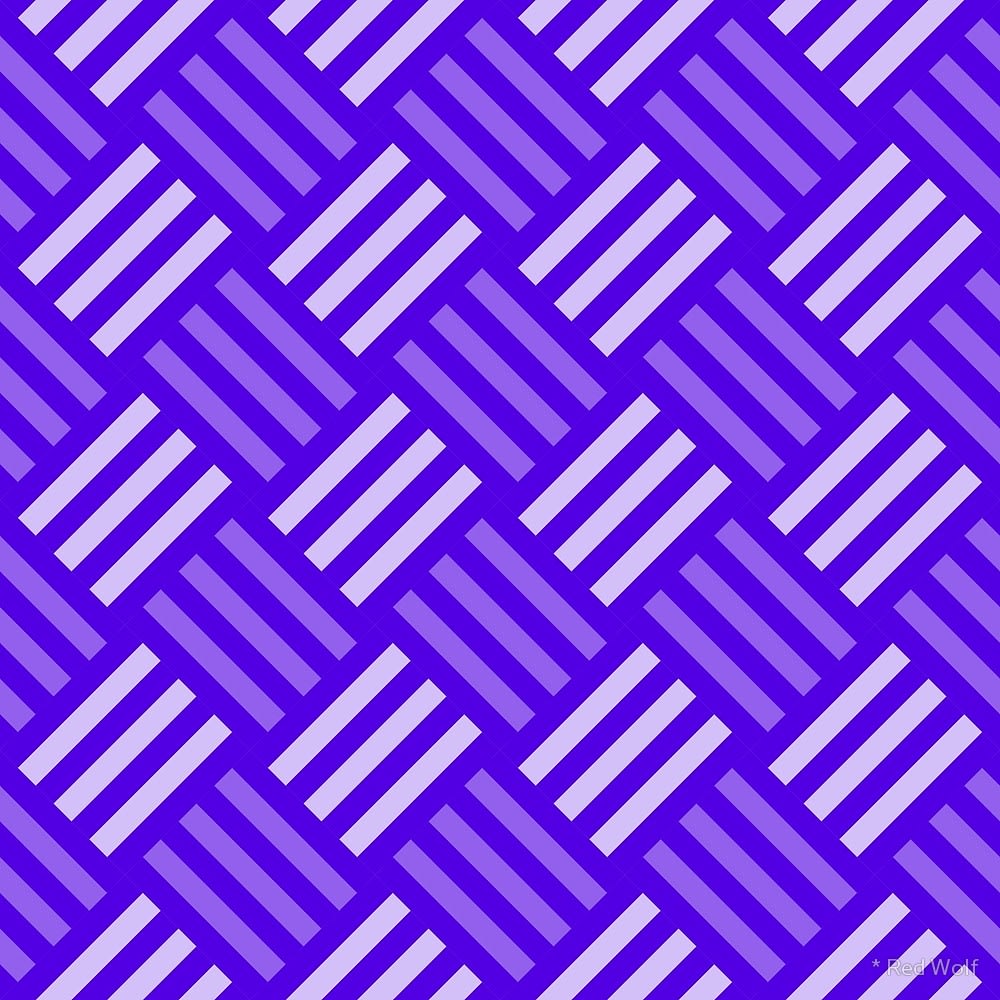 Geometric Pattern: Weave / Red Wolf