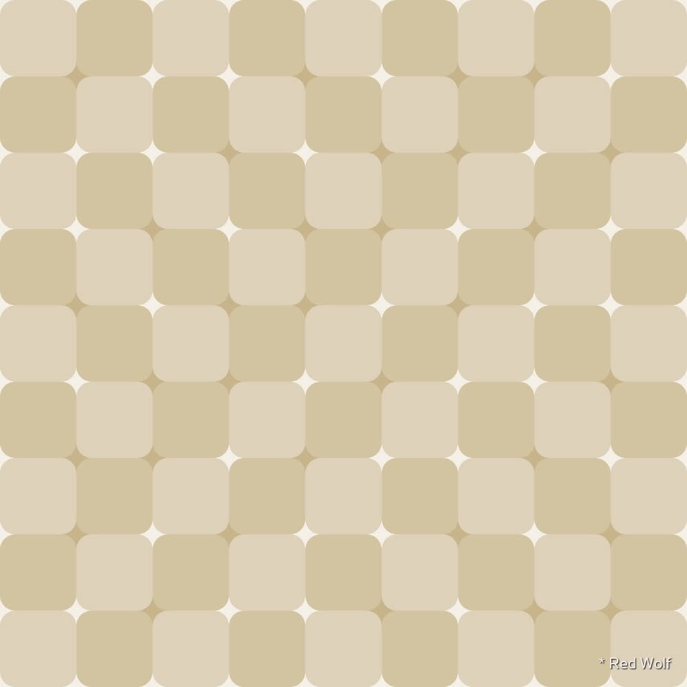 Geometric Pattern: Trippy: Stone / Red Wolf