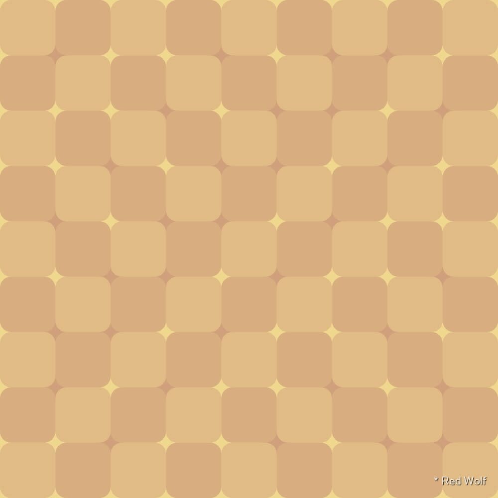 Geometric Pattern: Trippy: Antique / Red Wolf