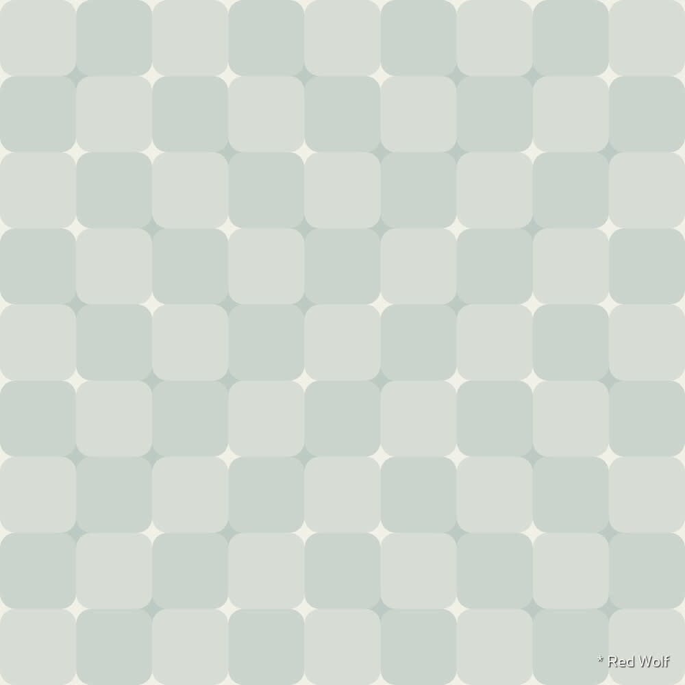 Geometric Pattern: Trippy: Antique / Red Wolf