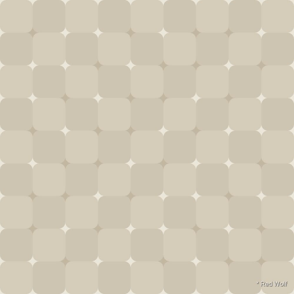 Geometric Pattern: Trippy: Antique / Red Wolf