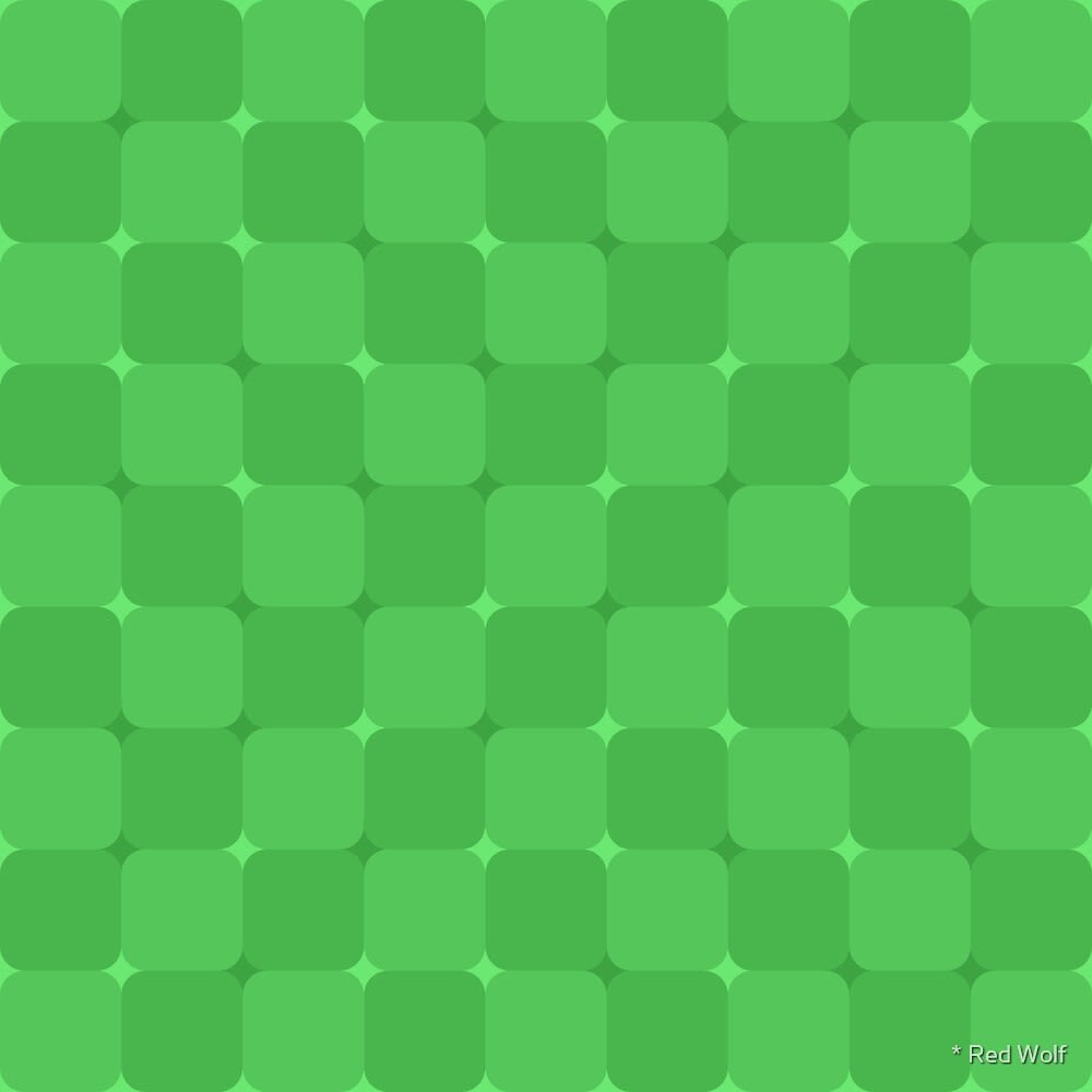 Geometric Pattern: Trippy: Gemstone / Red Wolf