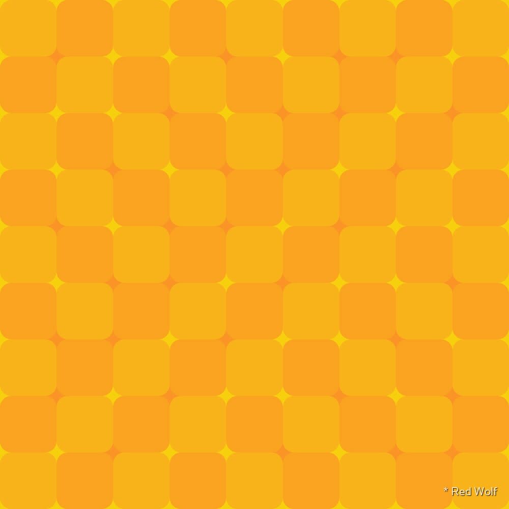 Geometric Pattern: Trippy: Gemstone / Red Wolf